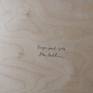 Back, plywood panel