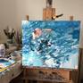 In progress, on the easel...