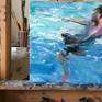 On the easel