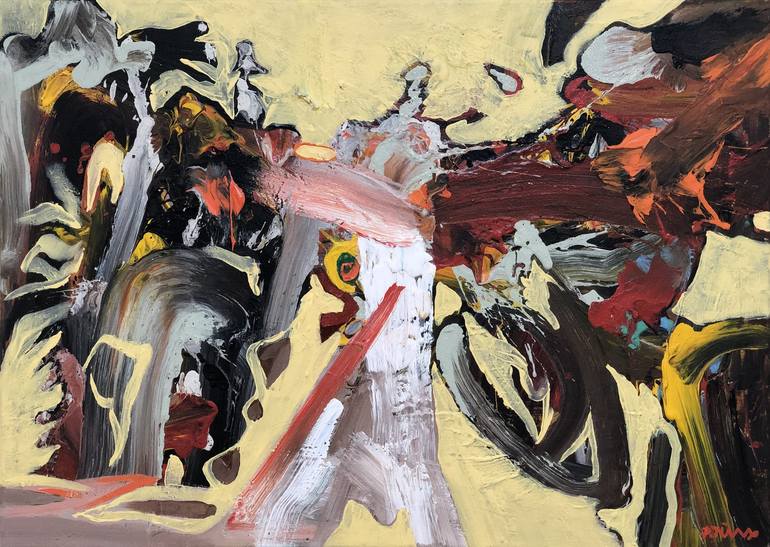 Original Abstract Expressionism Abstract Paintings by Tung Duc Pham