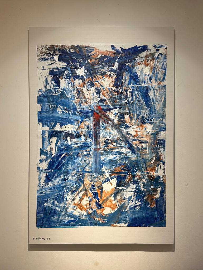 Original Abstract Expressionism Abstract Painting by Tung Duc Pham