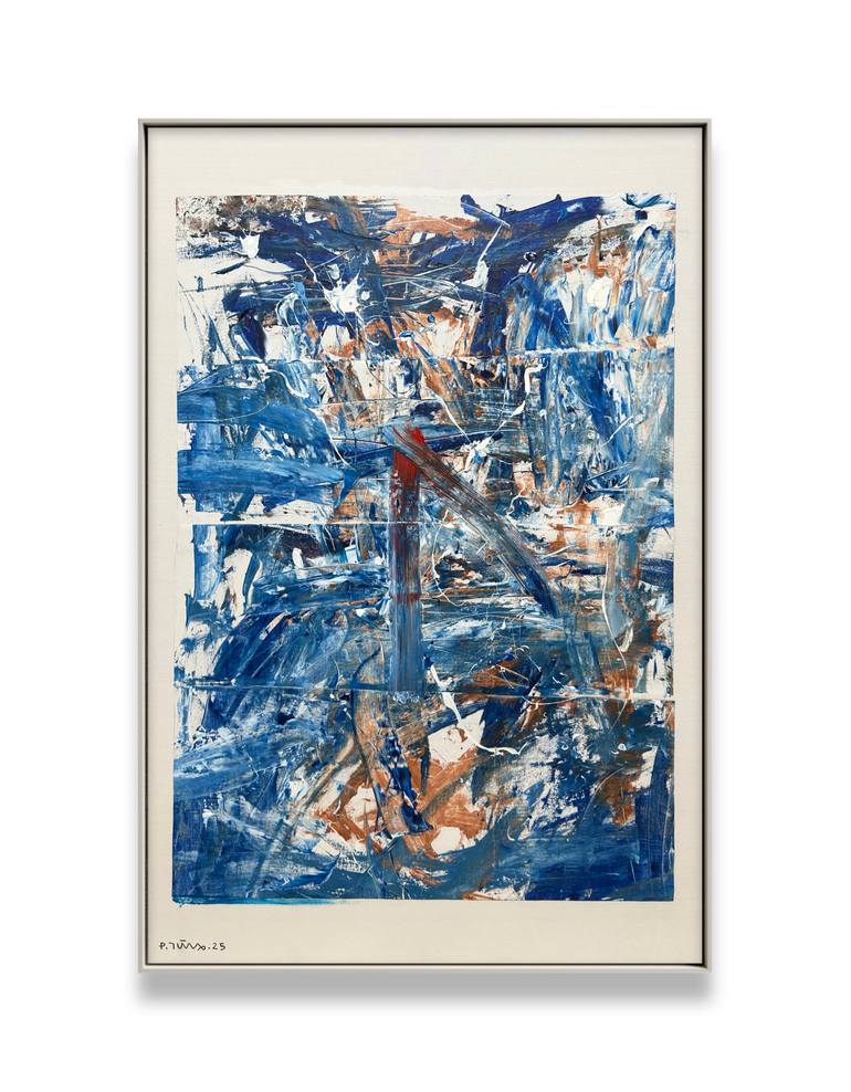 Original Abstract Expressionism Abstract Painting by Tung Duc Pham