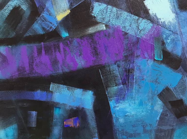 Original Abstract Expressionism Abstract Painting by Tung Duc Pham