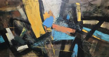 Original Abstract Expressionism Abstract Paintings by Tung Duc Pham