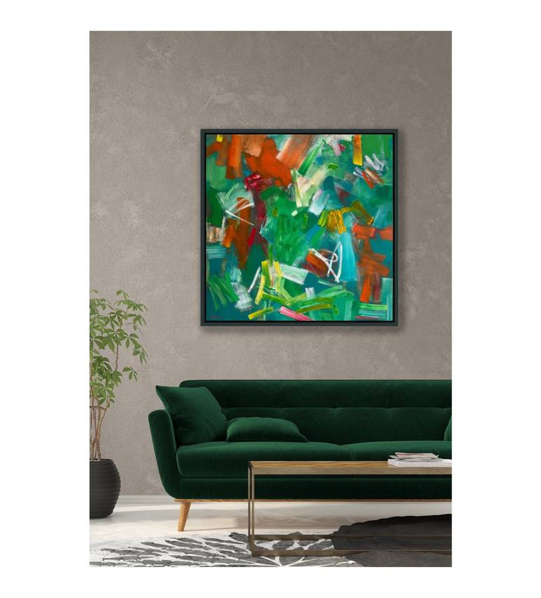 Original Abstract Expressionism Abstract Painting by Tung Duc Pham