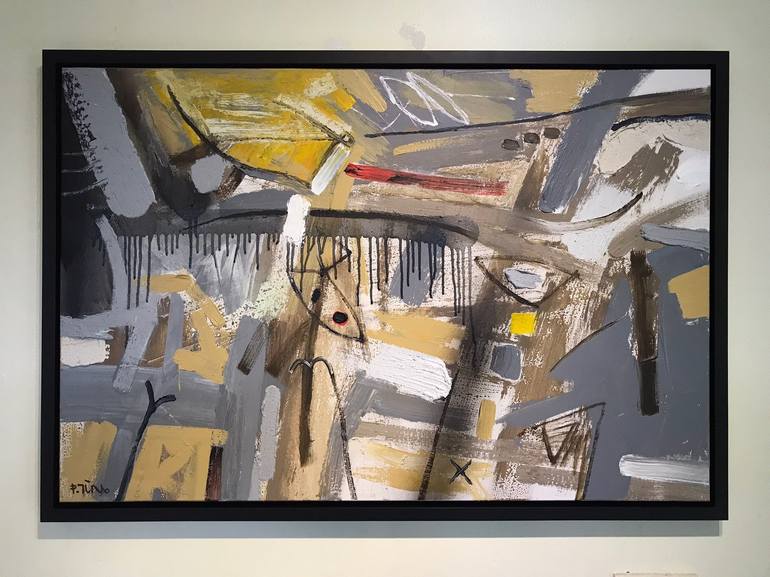 Original Abstract Expressionism Abstract Painting by Tung Duc Pham