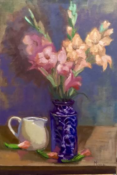 Gladioli in Jaipur vase thumb