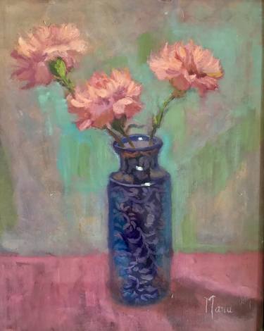 Carnations in Jaipur Vase thumb