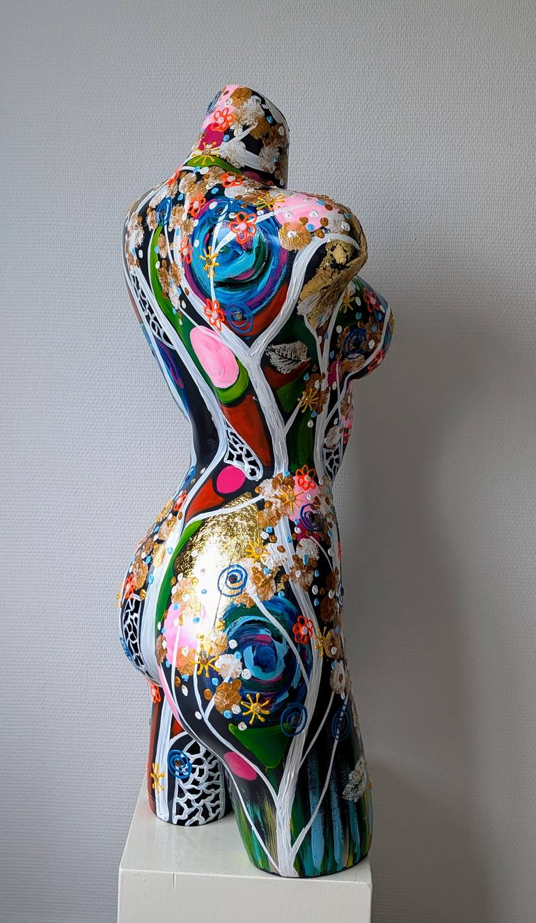 Original Abstract Expressionism Body Mixed Media by Amanda Dake