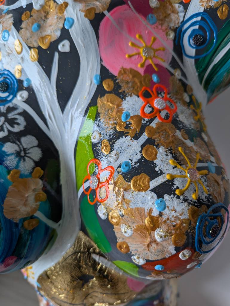 Original Abstract Expressionism Body Mixed Media by Amanda Dake