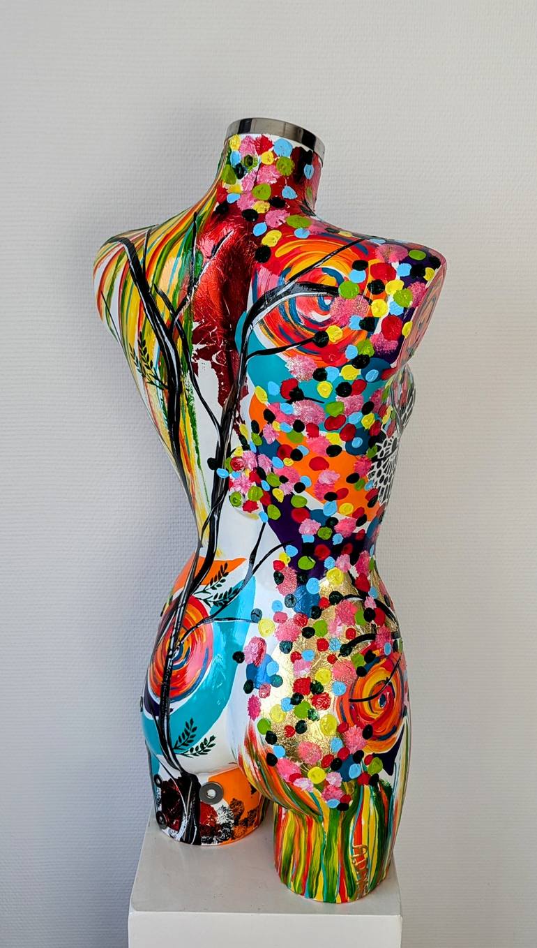 Original Abstract Expressionism Body Mixed Media by Amanda Dake
