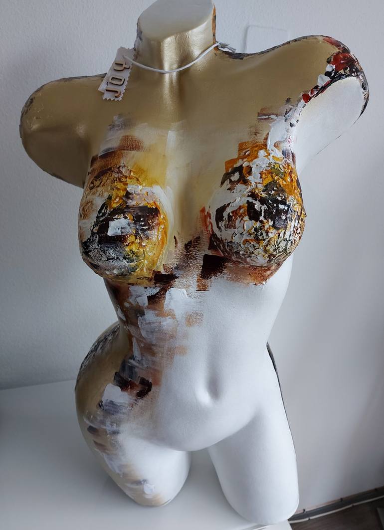 Original Abstract Body Sculpture by Amanda Dake