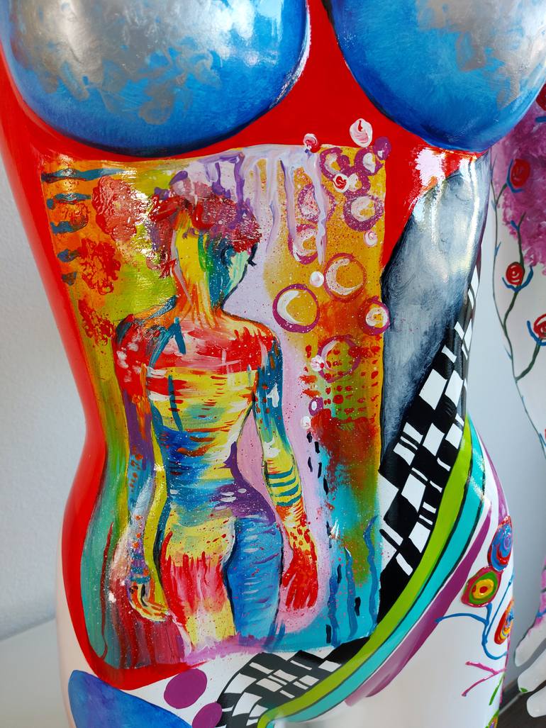 Original Expressionism Body Sculpture by Amanda Dake