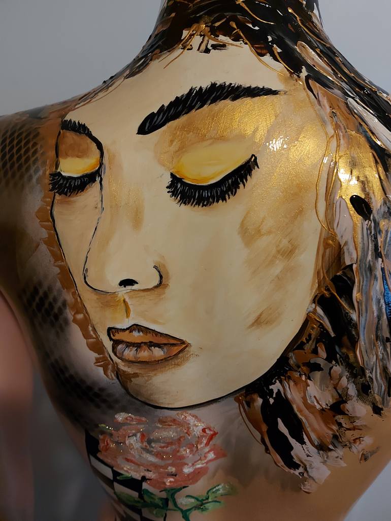 Original Abstract Body Sculpture by Amanda Dake