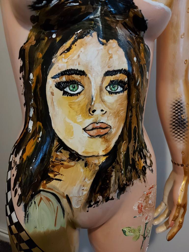 Original Abstract Body Sculpture by Amanda Dake