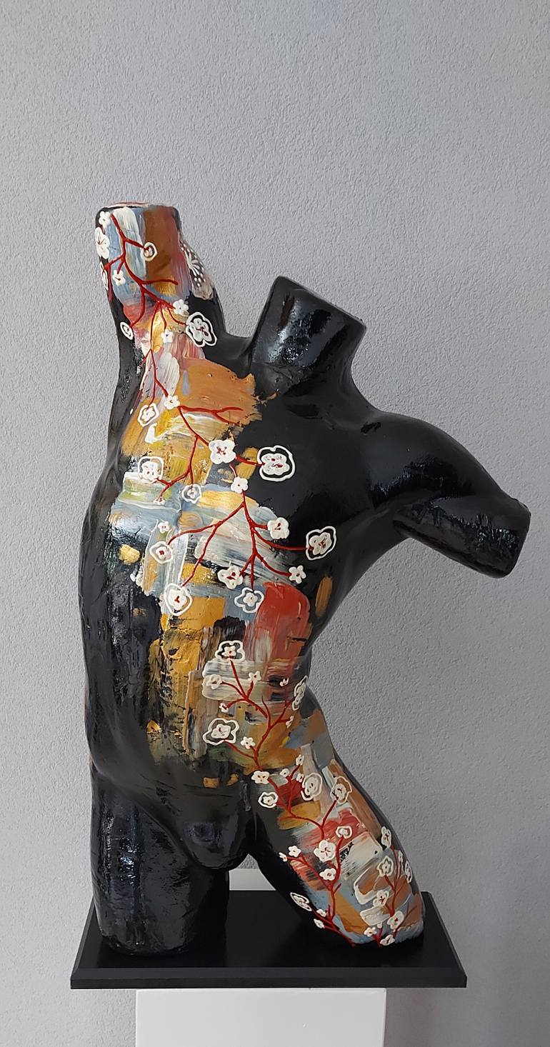 Original Abstract Body Sculpture by Amanda Dake