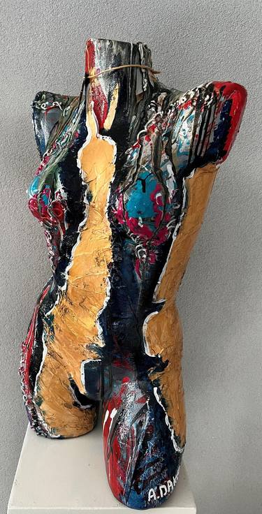 Original Abstract Expressionism Body Sculpture by Amanda Dake