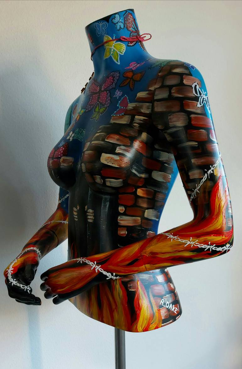 Original Abstract Body Sculpture by Amanda Dake