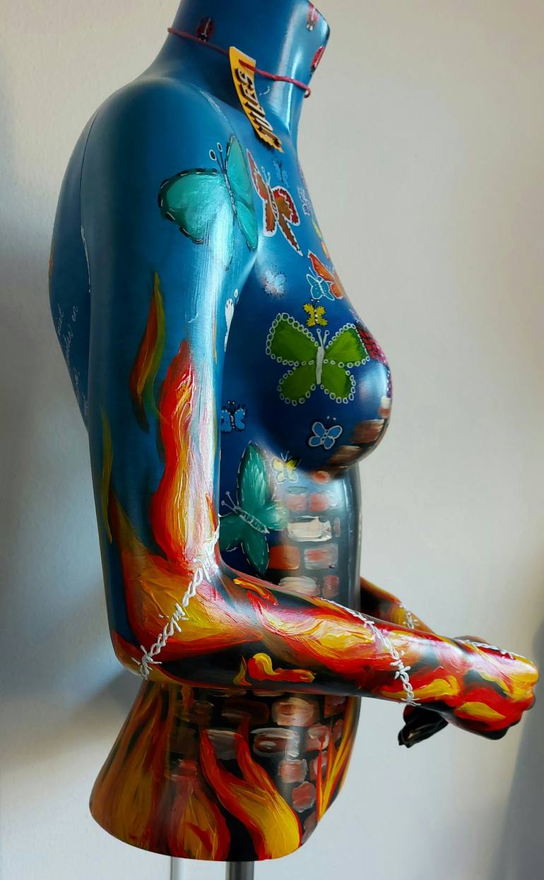 Original Abstract Body Sculpture by Amanda Dake