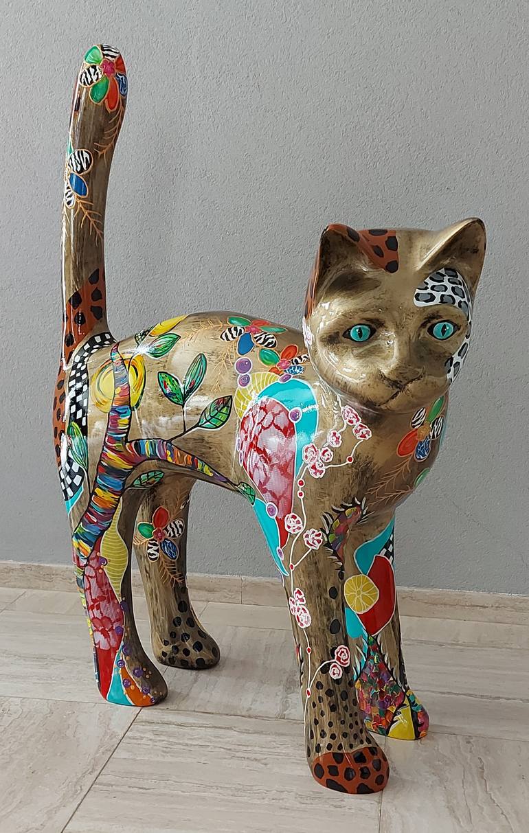 Original Abstract Animal Sculpture by Amanda Dake