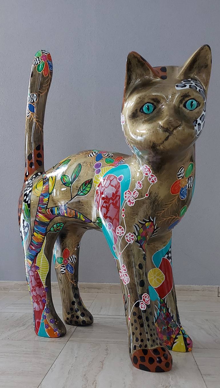Original Abstract Animal Sculpture by Amanda Dake