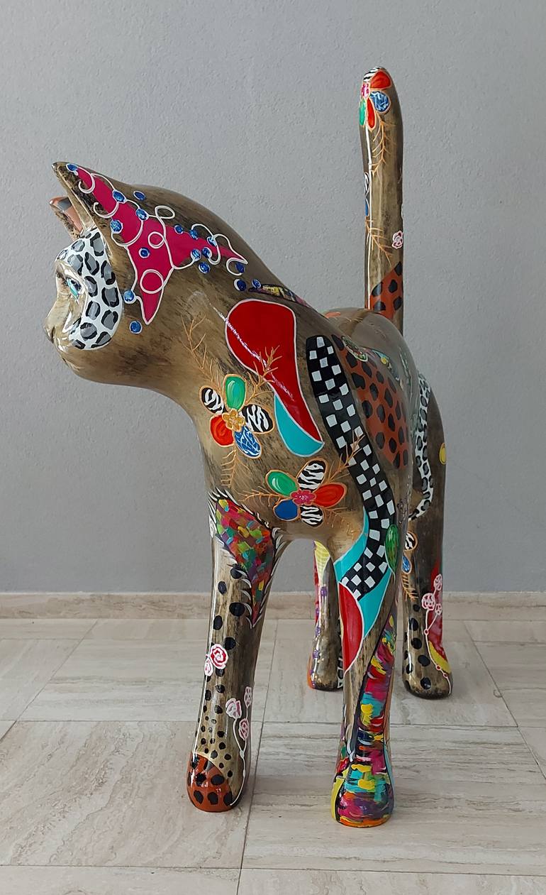 Original Abstract Animal Sculpture by Amanda Dake
