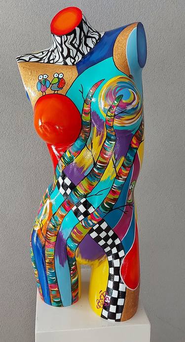 Original Abstract Body Sculpture by Amanda Dake