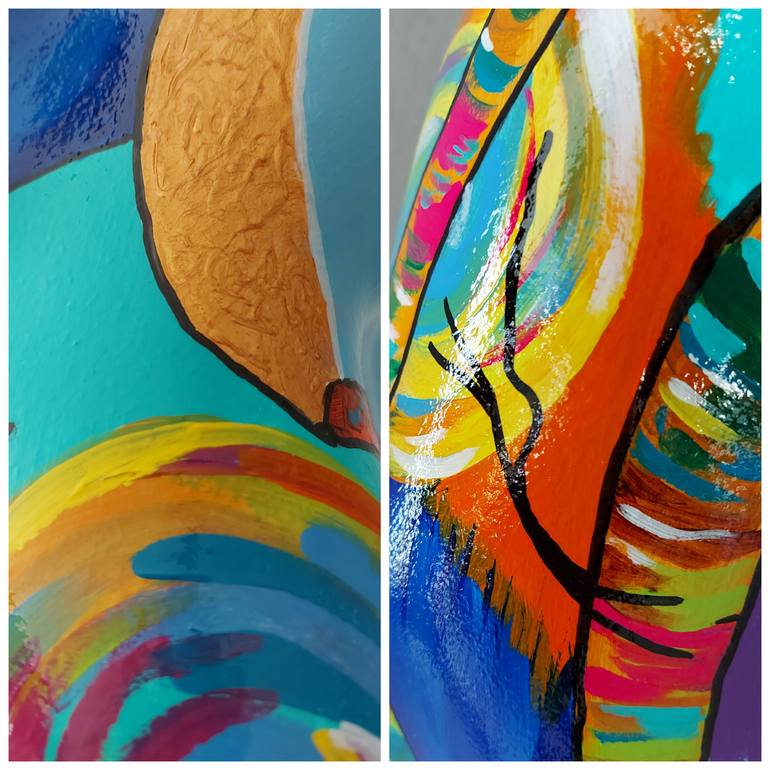 Original Abstract Body Sculpture by Amanda Dake