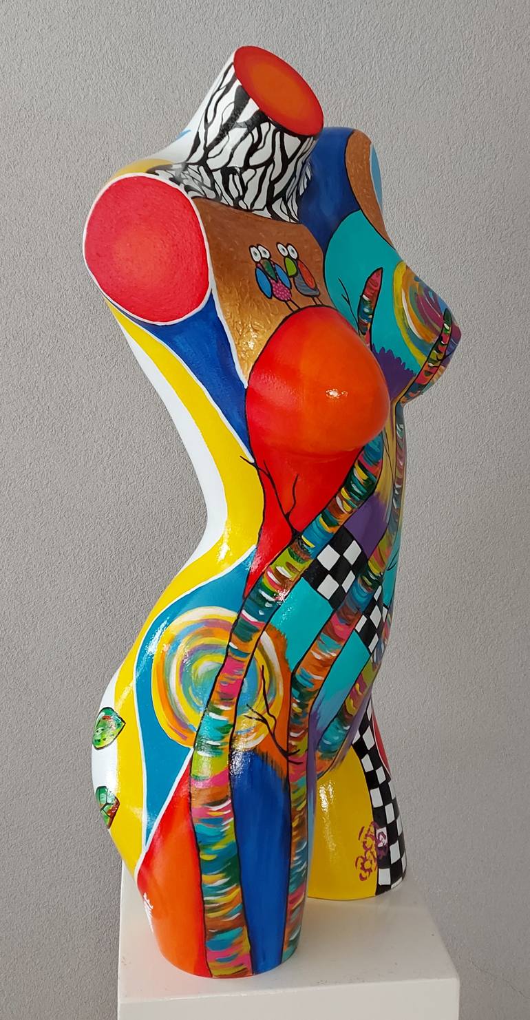 Original Abstract Body Sculpture by Amanda Dake