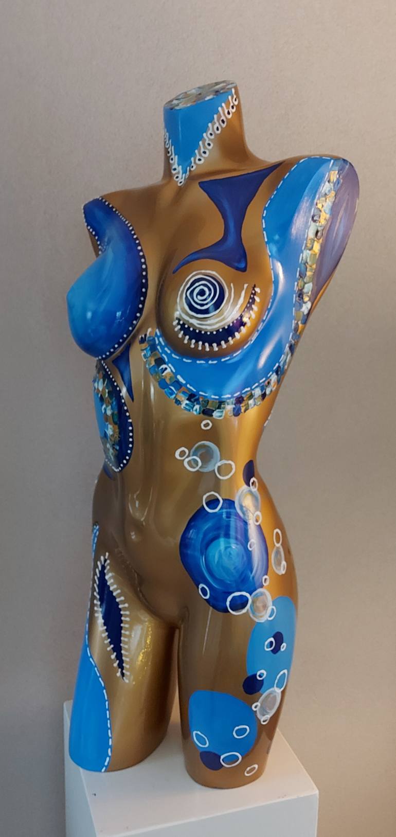Original Abstract Body Sculpture by Amanda Dake
