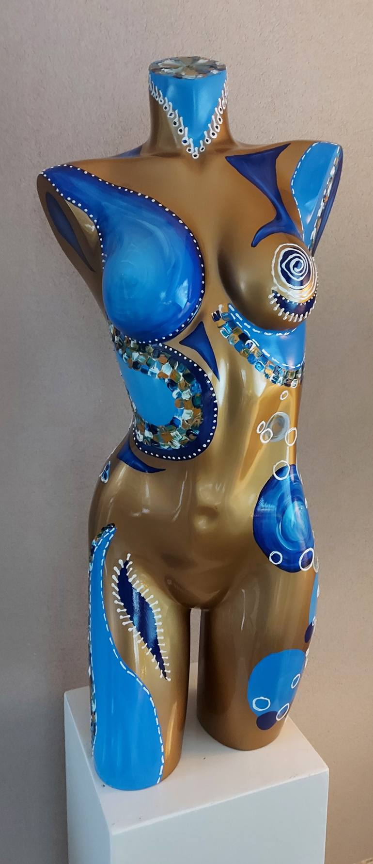 Original Abstract Body Sculpture by Amanda Dake