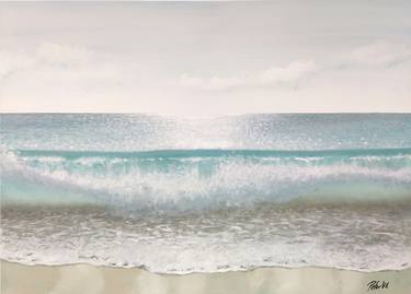Print of Realism Beach Paintings by Peter Vil
