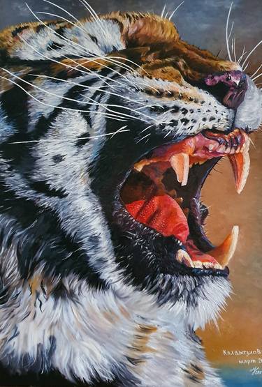 Original Realism Animal Paintings by Sergei Sokolov