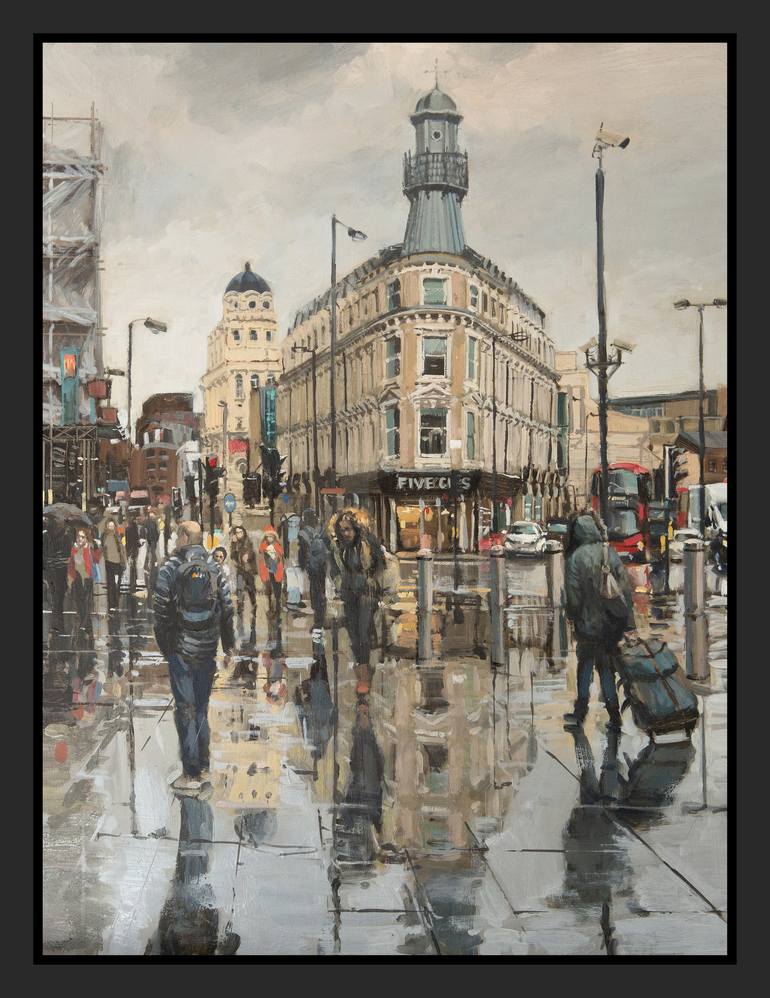 Original Fine Art Cities Painting by Nick Grove