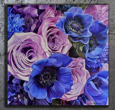 Original Fine Art Floral Paintings by Natalya Porgachevskaya