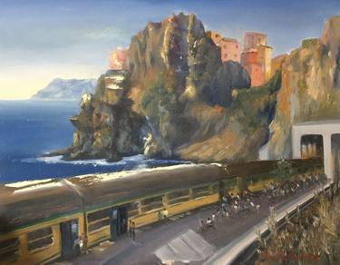 Original Train Paintings by Leah Wiedemer