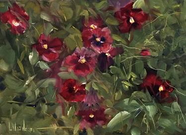 Original Fine Art Garden Paintings by Leah Wiedemer