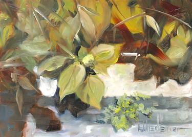 Original Fine Art Garden Paintings by Leah Wiedemer