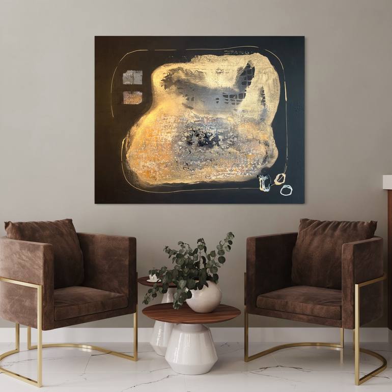 Original Abstract Painting by Sabine L  Haanaes