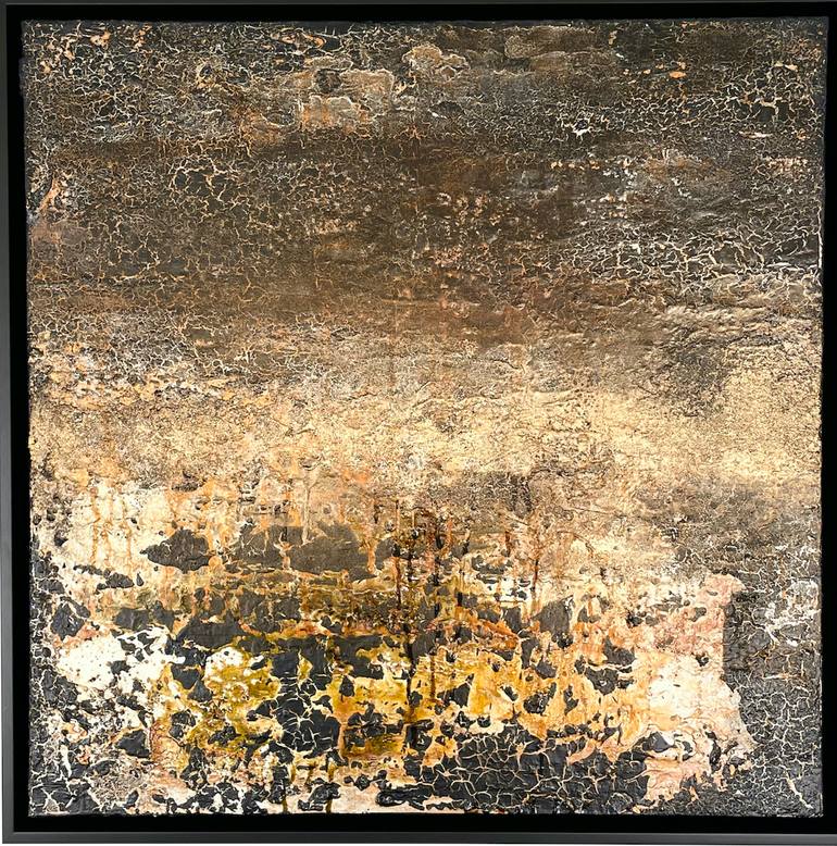 Original Modernism Abstract Painting by Sabine L  Haanaes