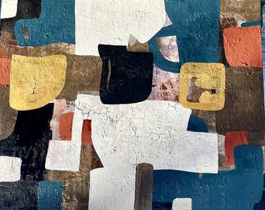 Original Abstract Painting by Sabine L  Haanaes