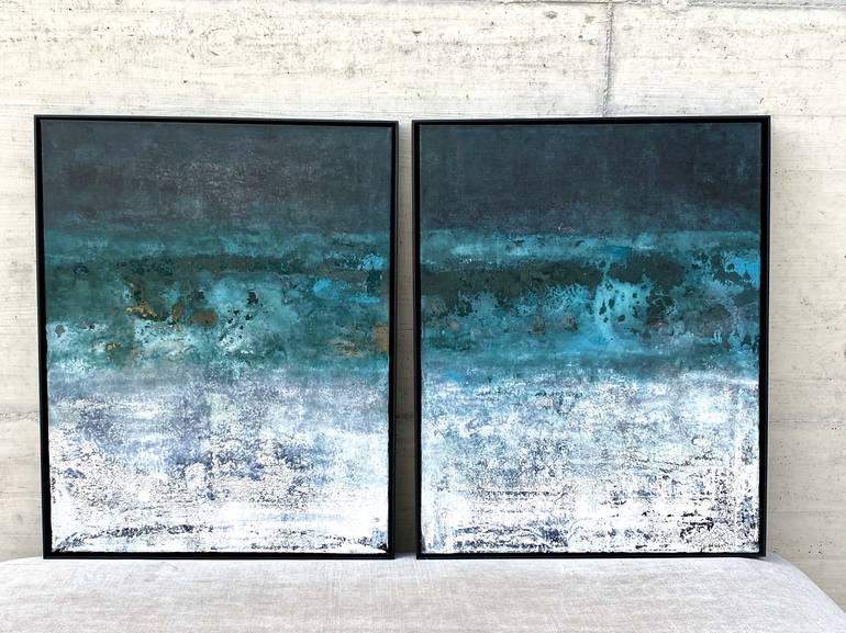 Original Modern Abstract Painting by Sabine L  Haanaes