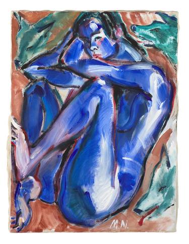 Print of Expressionism Nude Paintings by Mariya Nesvyetaylo