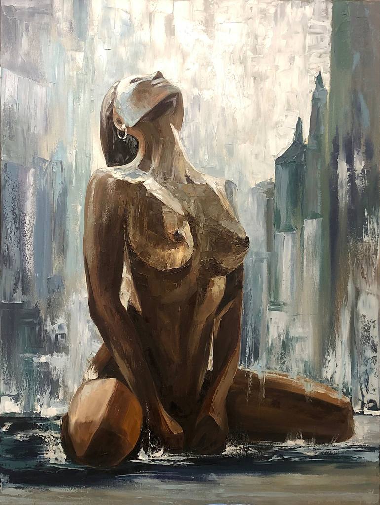 Canvas Print beautiful naked woman 