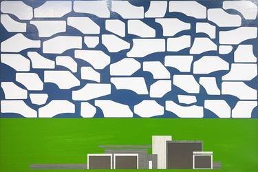 Original Contemporary Architecture Mixed Media by Chris Wheeler