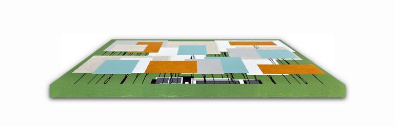 Original Abstract Architecture Collage by Chris Wheeler