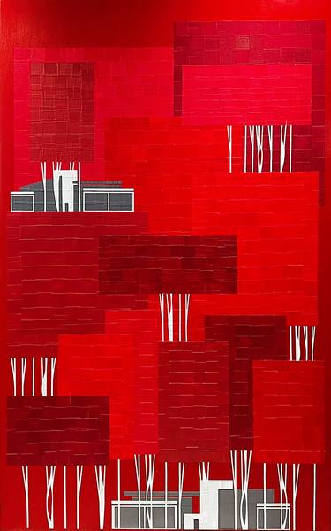 Original Fine Art Architecture Collage by Chris Wheeler