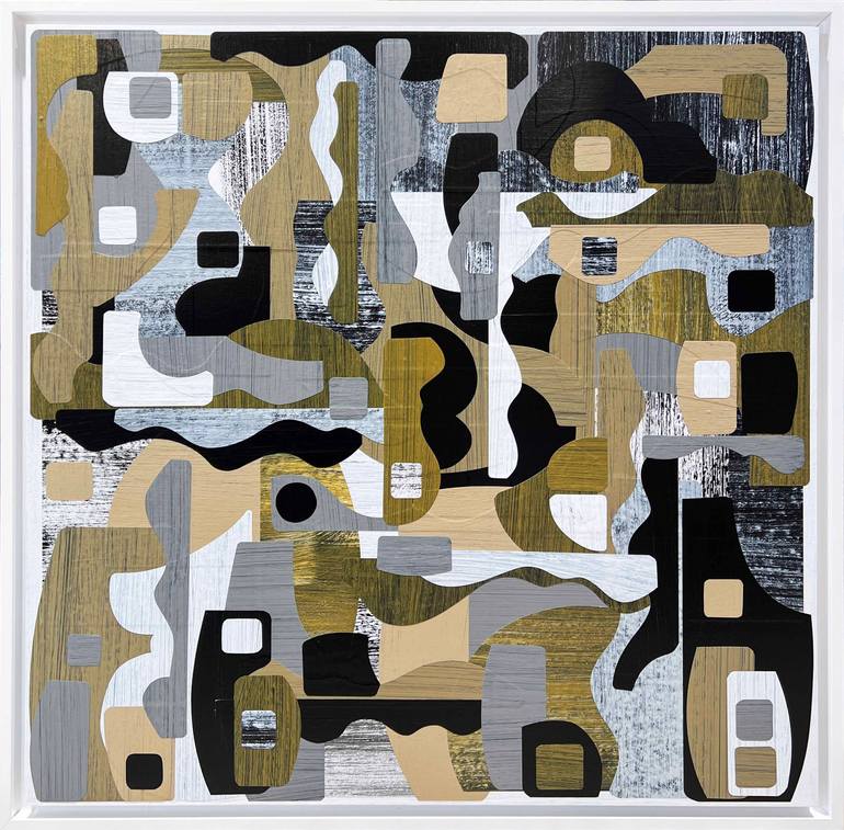 Original Modernism Abstract Collage by Chris Wheeler