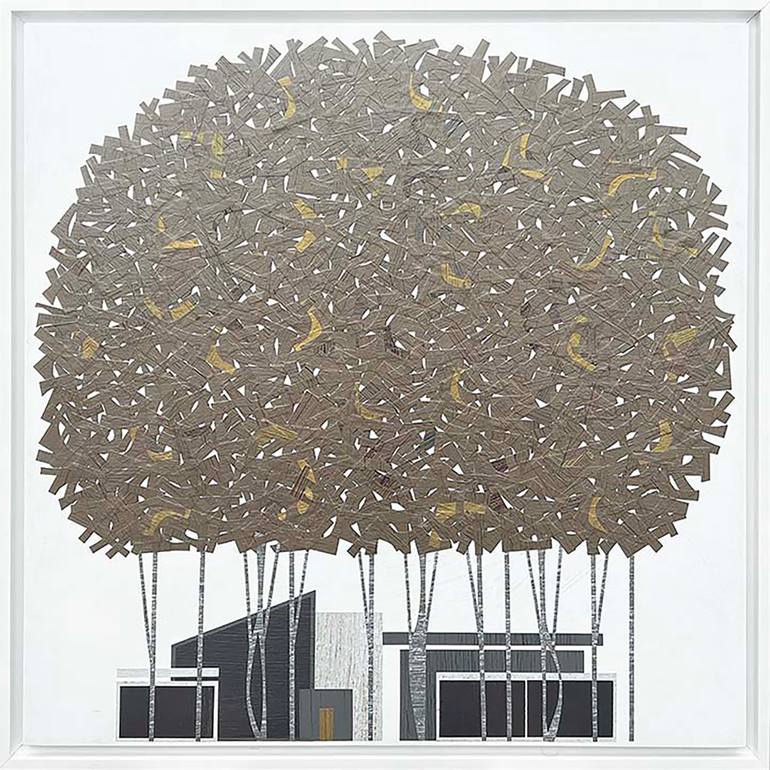 Original Abstract Landscape Collage by Chris Wheeler