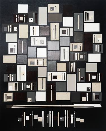 Original Abstract Geometric Collage by Chris Wheeler